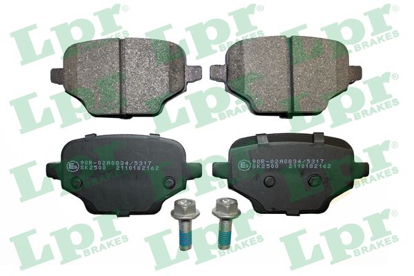 Jeu de 4 plaquettes de frein arrière LPR 05P2162 - OtoParts.ma