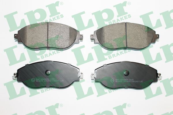 Jeu de 4 plaquettes de frein avant LPR 05P2163