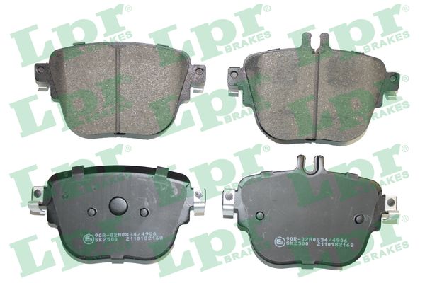 Jeu de 4 plaquettes de frein arrière LPR 05P2168 - OtoParts.ma