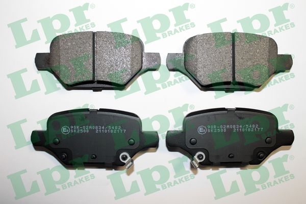 Jeu de 4 plaquettes de frein arrière LPR 05P2177 - OtoParts.ma