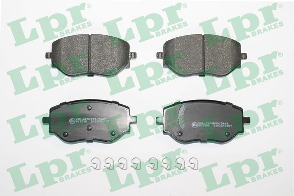 Jeu de 4 plaquettes de frein avant LPR 05P2187 - OtoParts.ma