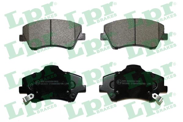 Jeu de 4 plaquettes de frein avant LPR 05P2195 - OtoParts.ma