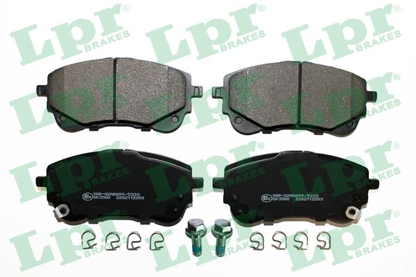 Jeu de 4 plaquettes de frein avant LPR 05P2203 - OtoParts.ma