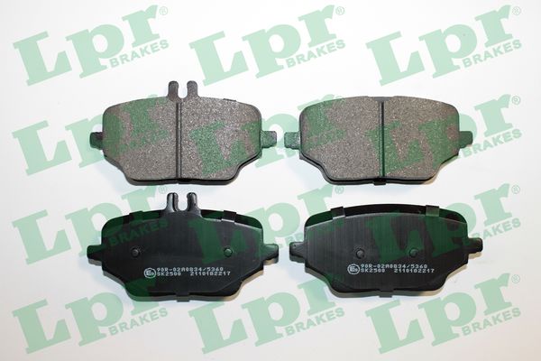 Jeu de 4 plaquettes de frein arrière LPR 05P2217 - OtoParts.ma