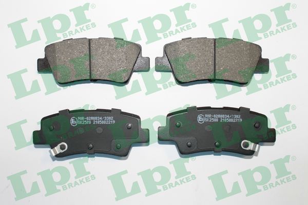 Jeu de 4 plaquettes de frein arrière LPR 05P2219 - OtoParts.ma