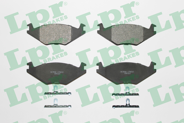 Jeu de 4 plaquettes de frein avant LPR 05P223 - OtoParts.ma