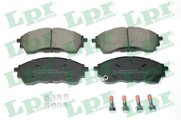 Jeu de 4 plaquettes de frein avant LPR 05P2233 - OtoParts.ma