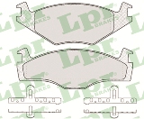 Jeu de 4 plaquettes de frein avant LPR 05P224 - OtoParts.ma