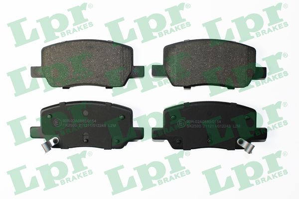 Jeu de 4 plaquettes de frein arrière LPR 05P2248 - OtoParts.ma