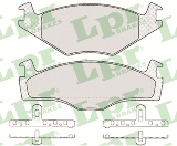 Jeu de 4 plaquettes de frein avant LPR 05P225 - OtoParts.ma