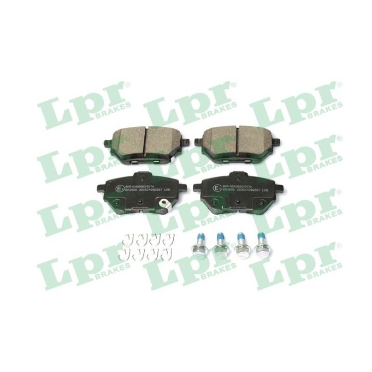 Jeu de 4 plaquettes de frein avant LPR 05P2251
