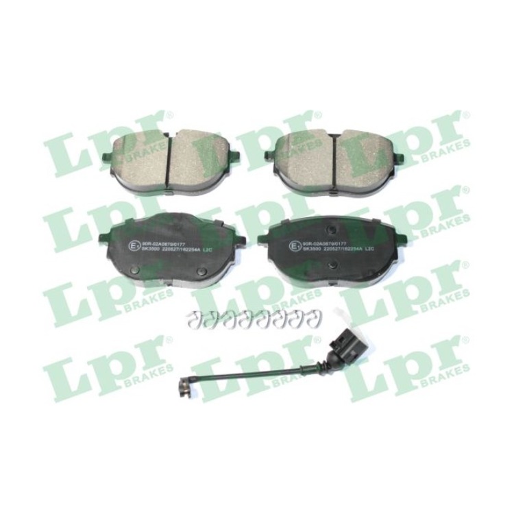 Jeu de 4 plaquettes de frein arrière LPR 05P2254A - OtoParts.ma