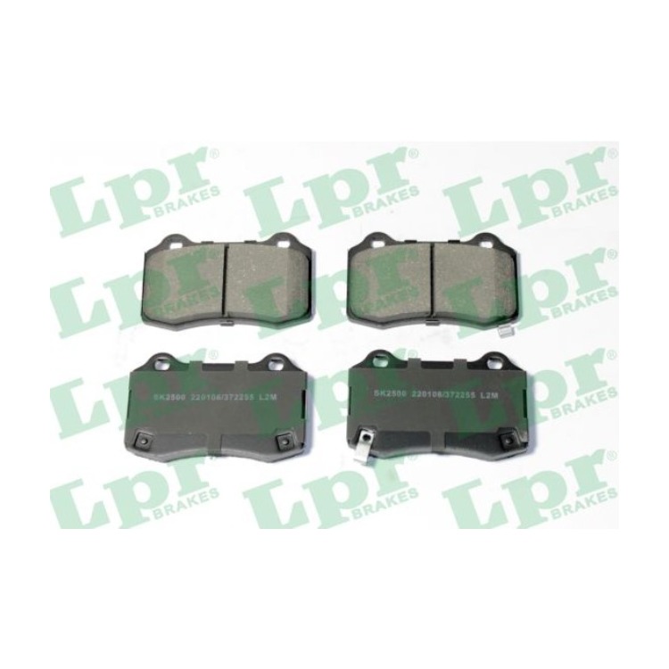 Jeu de 4 plaquettes de frein avant LPR 05P2255