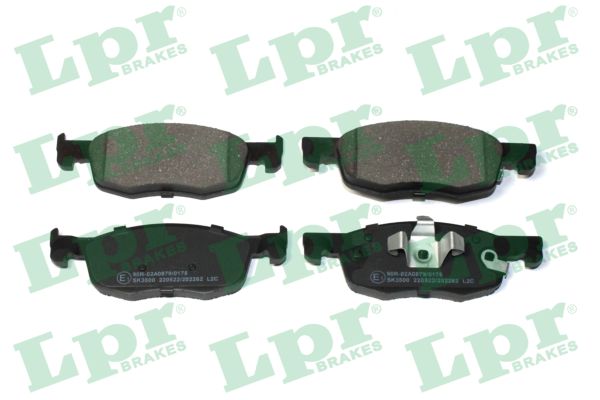 Jeu de 4 plaquettes de frein avant LPR 05P2262 - OtoParts.ma