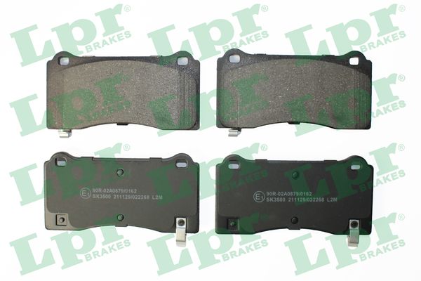 Jeu de 4 plaquettes de frein avant LPR 05P2268
