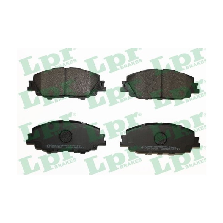 Jeu de 4 plaquettes de frein avant LPR 05P2271 - OtoParts.ma