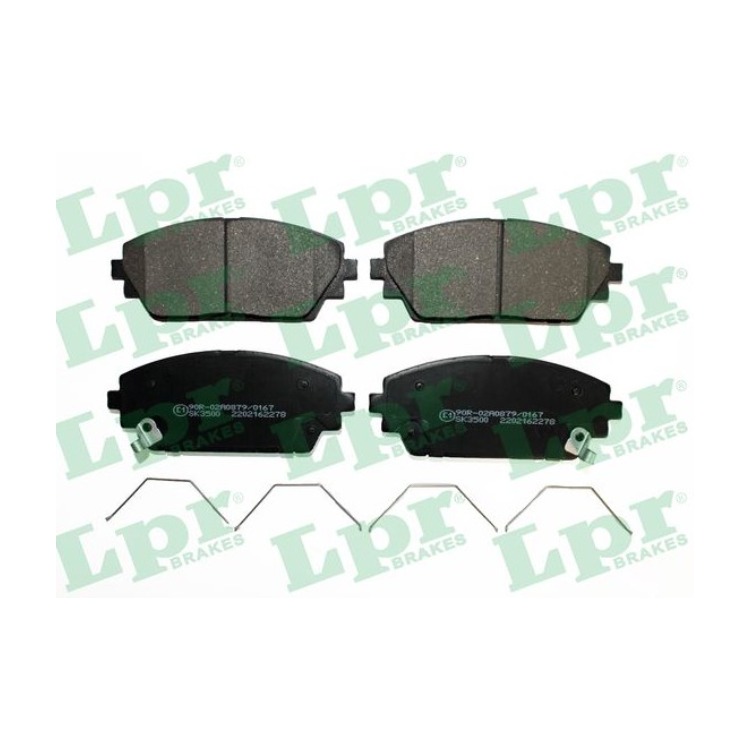 Jeu de 4 plaquettes de frein avant LPR 05P2278 - OtoParts.ma