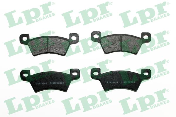 Jeu de 4 plaquettes de frein arrière LPR 05P2283 - OtoParts.ma