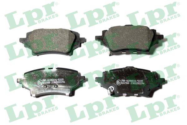Jeu de 4 plaquettes de frein avant LPR 05P2296 - OtoParts.ma