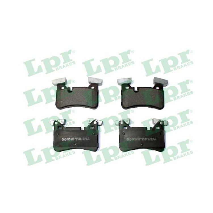 Jeu de 4 plaquettes de frein arrière LPR 05P2300 - OtoParts.ma