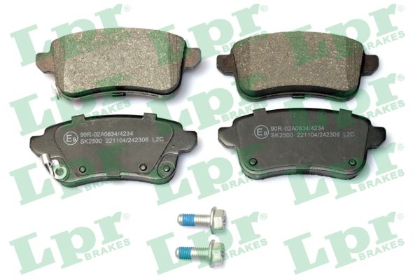 Jeu de 4 plaquettes de frein avant LPR 05P2306 - OtoParts.ma