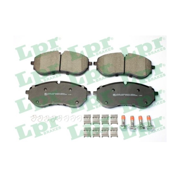 Jeu de 4 plaquettes de frein avant LPR 05P2308K - OtoParts.ma