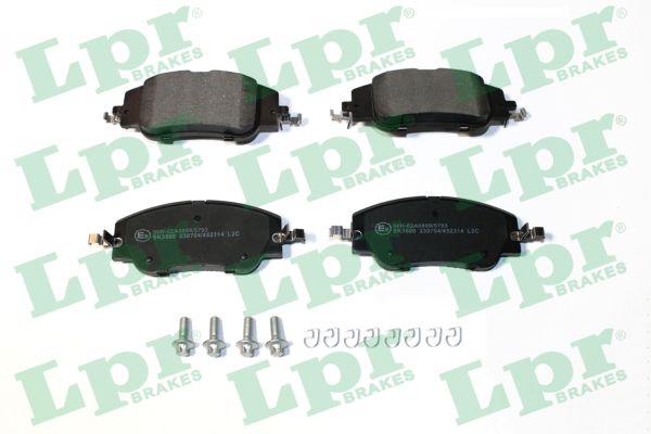 Jeu de 4 plaquettes de frein avant LPR 05P2314 - OtoParts.ma