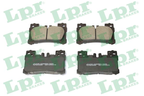 Jeu de 4 plaquettes de frein arrière LPR 05P2318 - OtoParts.ma