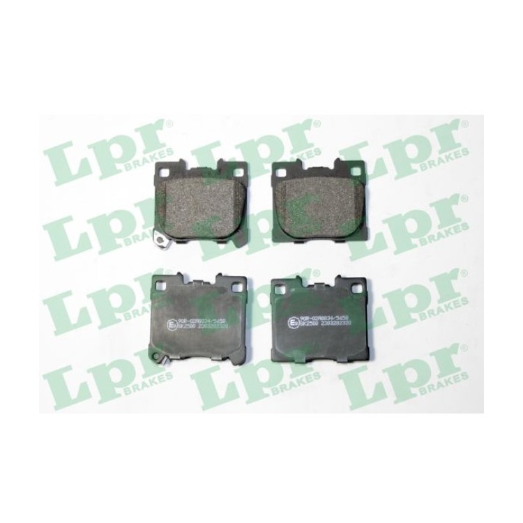 Jeu de 4 plaquettes de frein arrière LPR 05P2320 - OtoParts.ma