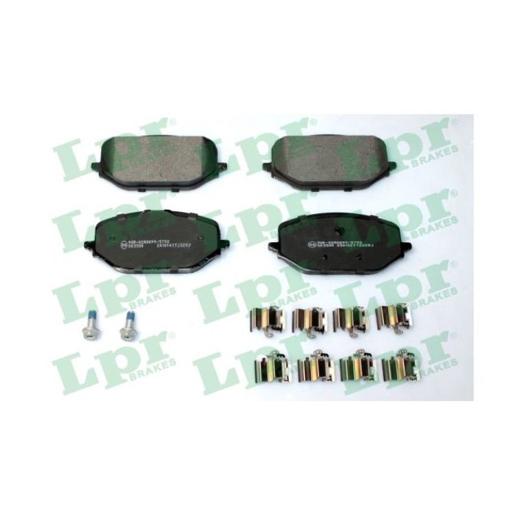 Jeu de 4 plaquettes de frein avant LPR 05P2328K - OtoParts.ma