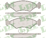 Jeu de 4 plaquettes de frein arrière LPR 05P233 - OtoParts.ma