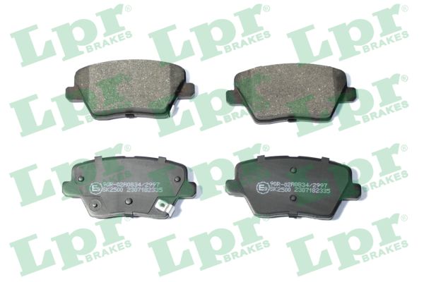 Jeu de 4 plaquettes de frein arrière LPR 05P2335 - OtoParts.ma