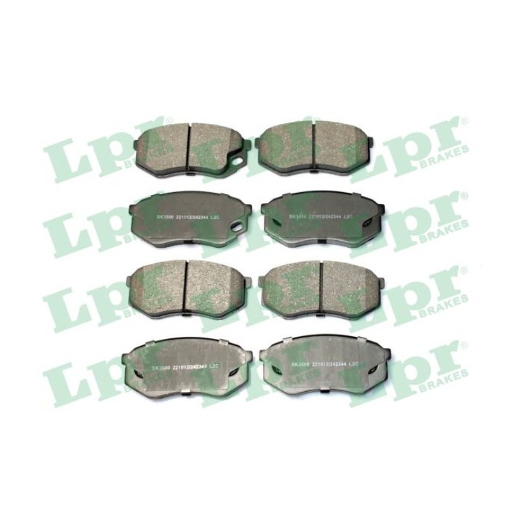 Jeu de 4 plaquettes de frein avant LPR 05P2344 - OtoParts.ma