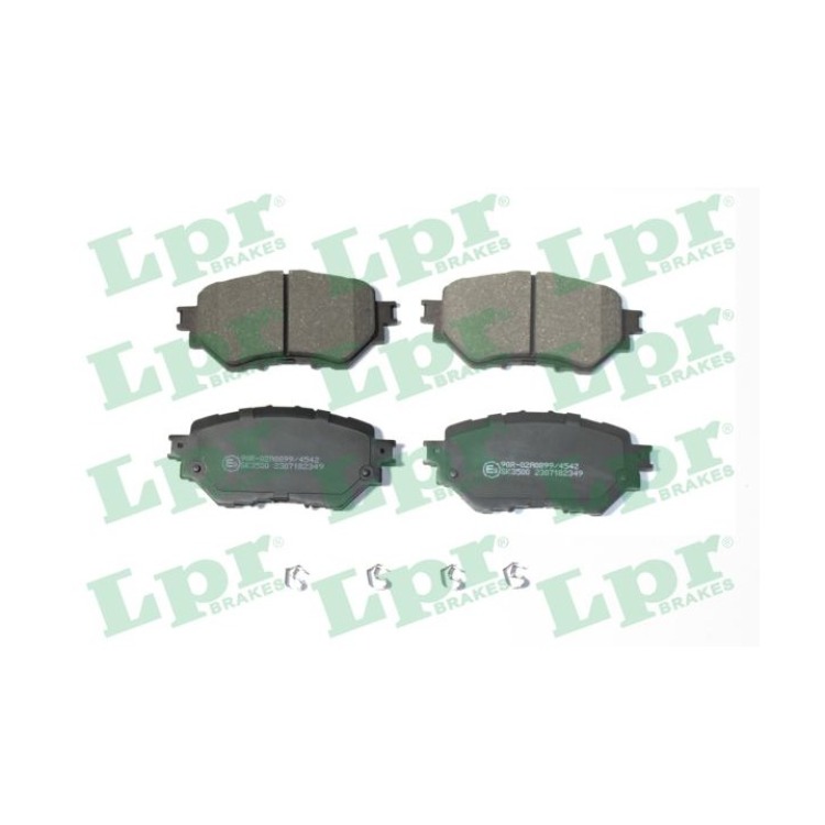 Jeu de 4 plaquettes de frein avant LPR 05P2349 - OtoParts.ma