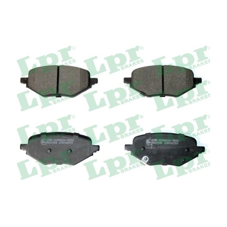 Jeu de 4 plaquettes de frein avant LPR 05P2351 - OtoParts.ma