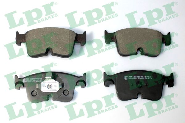 Jeu de 4 plaquettes de frein avant LPR 05P2355 - OtoParts.ma
