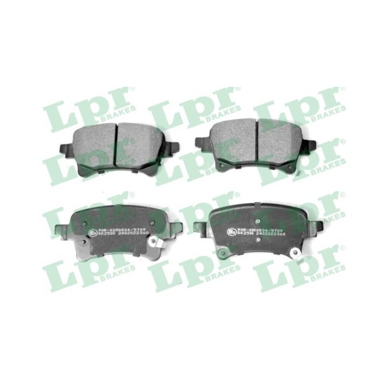 Jeu de 4 plaquettes de frein avant LPR 05P2360 - OtoParts.ma