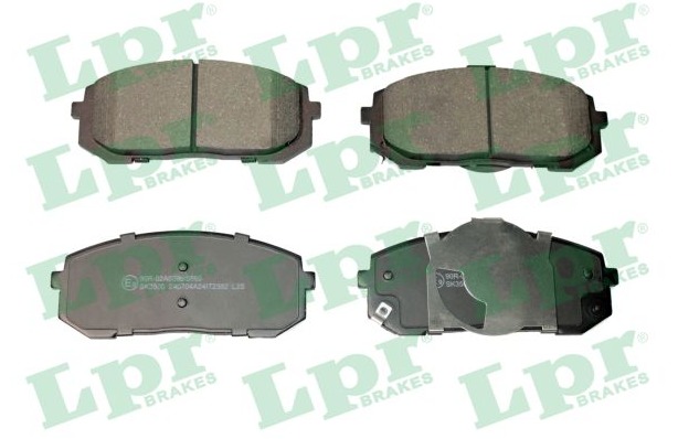 Jeu de 4 plaquettes de frein avant LPR 05P2382