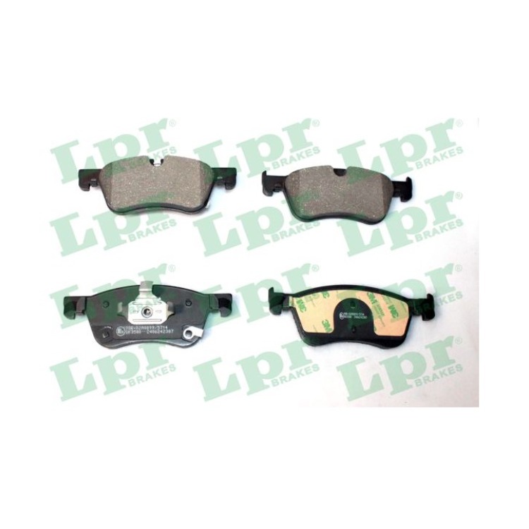 Jeu de 4 plaquettes de frein avant LPR 05P2387 - OtoParts.ma