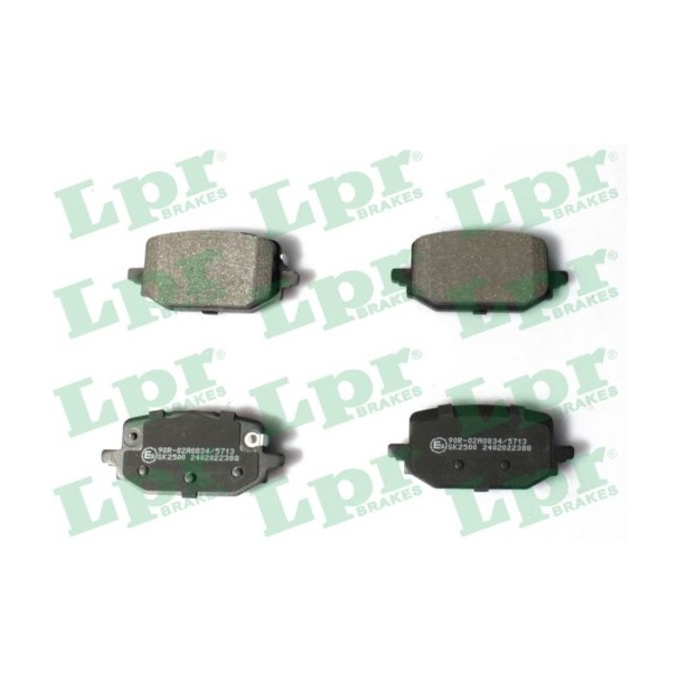 Jeu de 4 plaquettes de frein avant LPR 05P2388 - OtoParts.ma