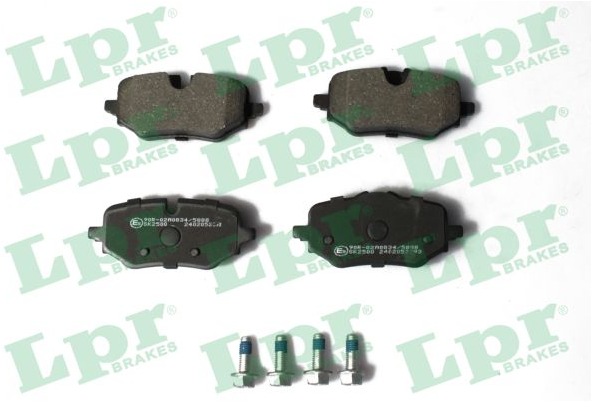 Jeu de 4 plaquettes de frein avant LPR 05P2393 - OtoParts.ma
