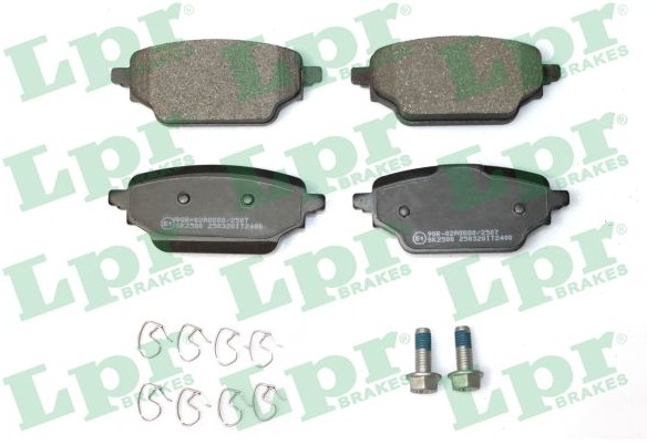 Jeu de 4 plaquettes de frein arrière LPR 05P2400 - OtoParts.ma