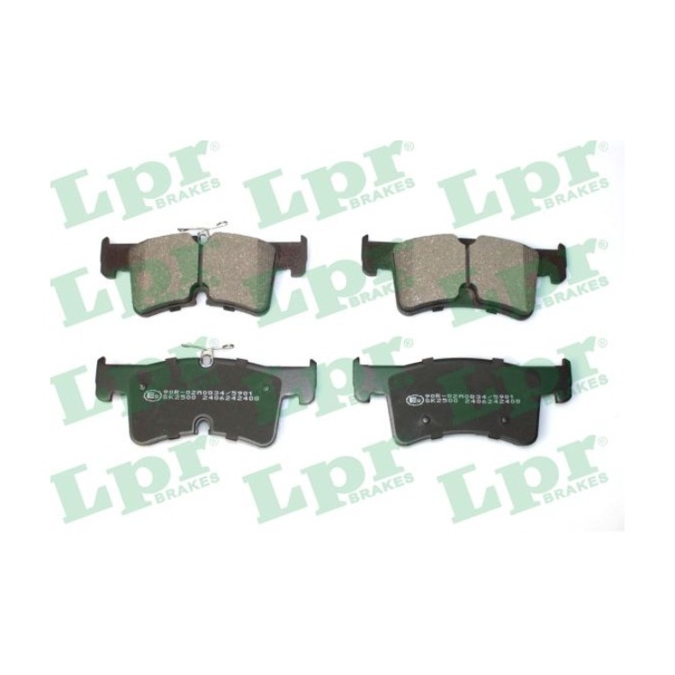 Jeu de 4 plaquettes de frein arrière LPR 05P2408 - OtoParts.ma