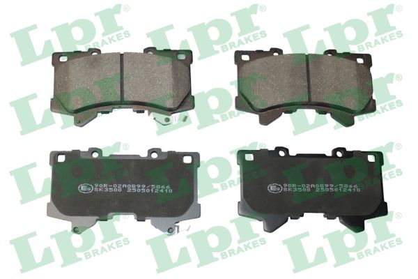 Jeu de 4 plaquettes de frein avant LPR 05P2410
