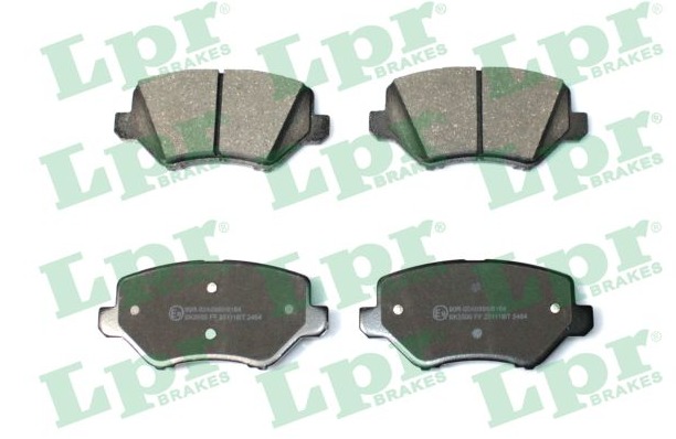 Jeu de 4 plaquettes de frein avant LPR 05P2464 - OtoParts.ma