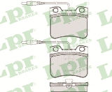 Jeu de 4 plaquettes de frein avant LPR 05P283 - OtoParts.ma