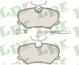 Jeu de 4 plaquettes de frein avant LPR 05P293 - OtoParts.ma