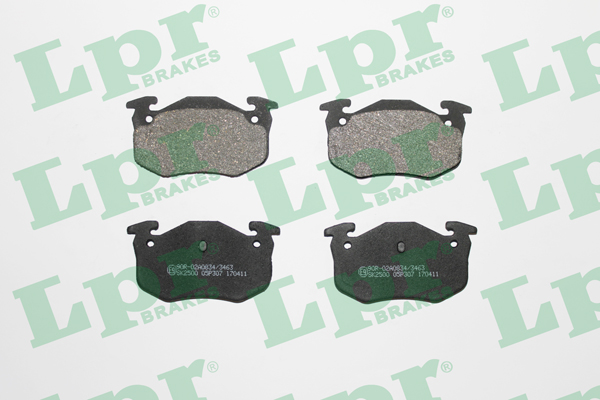 Jeu de 4 plaquettes de frein arrière LPR 05P307 - OtoParts.ma