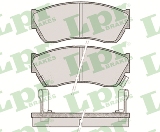 Jeu de 4 plaquettes de frein avant LPR 05P343 - OtoParts.ma