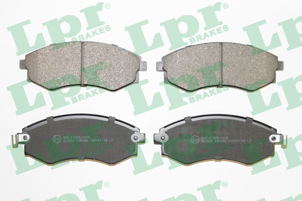 Jeu de 4 plaquettes de frein avant LPR 05P348 - OtoParts.ma